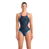 Maillot Femme ARENA ONE FIREFLOW SWIMSUIT DOUB BLUE RIVER RED BLACK MULTI