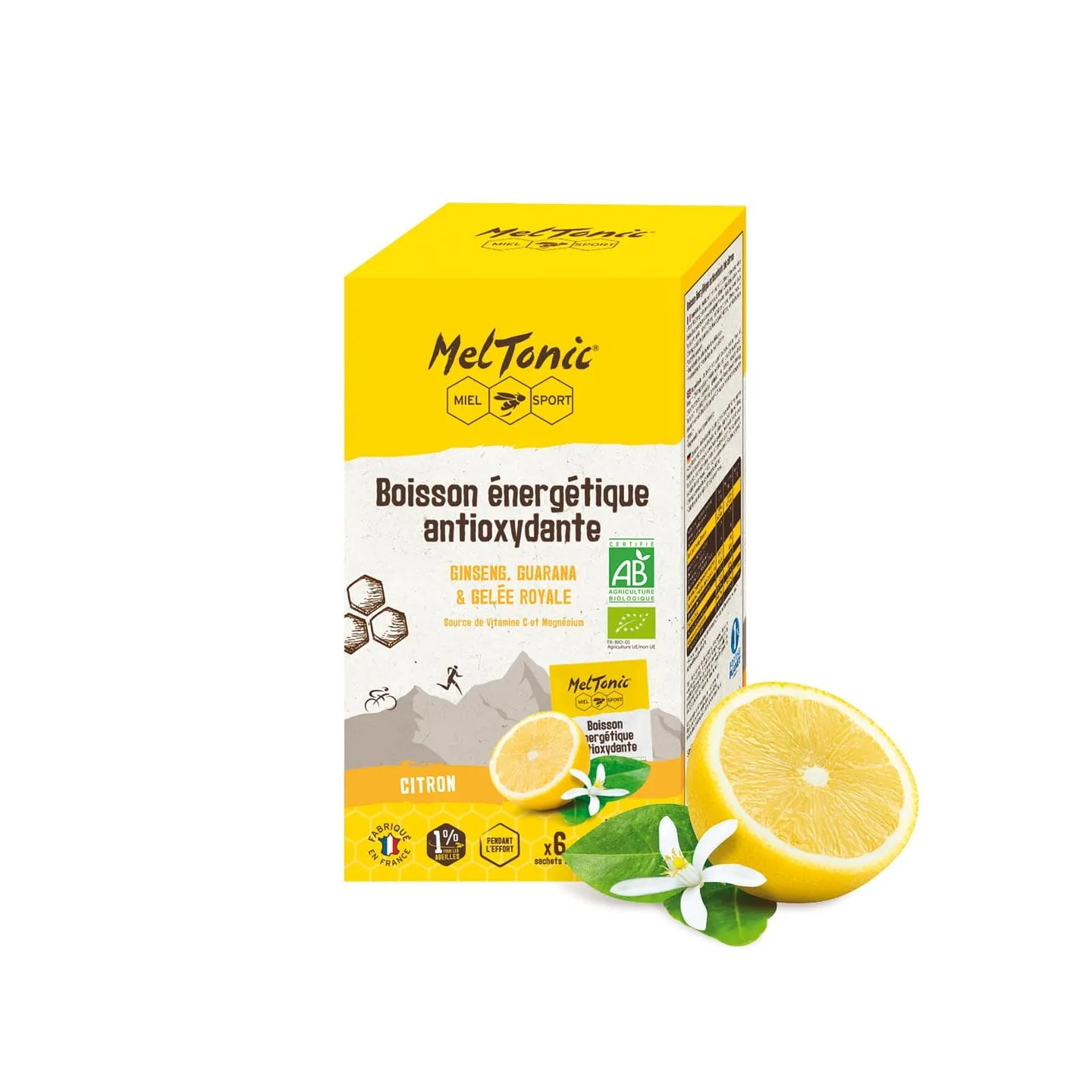 Boisson énergétique bio Citron sachets pratiques