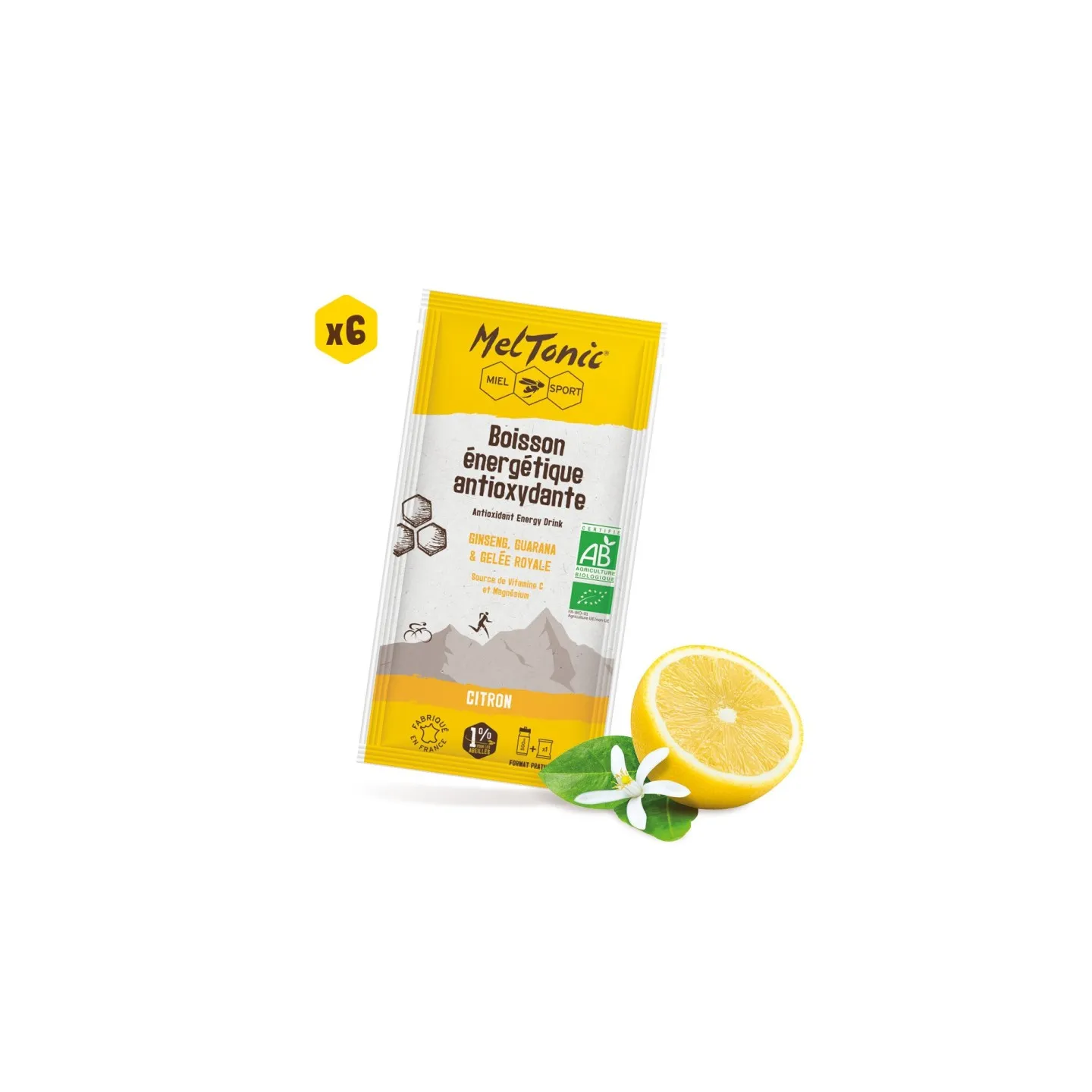Boisson énergétique bio Citron sachets pratiques