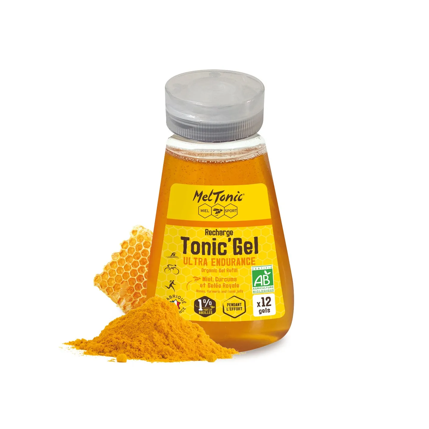 Recharge gel Ultra Endurance Bio Miel curcuma gelée royale