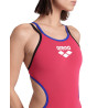 Maillot Femme ARENA ONE DOUBLE CROSS BACK ONE PIECE FREAK ROSE NEON BLUE BLACK