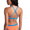 Maillot Femme ARENA ICONS SUPER FLY BACK SOLID BRIGHT CORAL BLUE RIVER