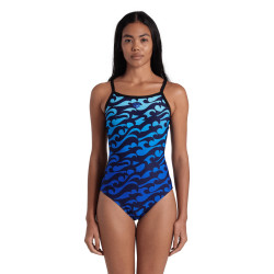 Maillot Femme ARENA SURFS UP SWIMSUIT LIGHTDROP BACK BLACK BLACK MULTI