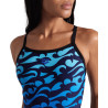 Maillot Femme ARENA SURFS UP SWIMSUIT LIGHTDROP BACK BLACK BLACK MULTI