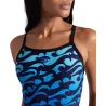 Maillot Femme ARENA SURFS UP SWIMSUIT LIGHTDROP BACK BLACK BLACK MULTI