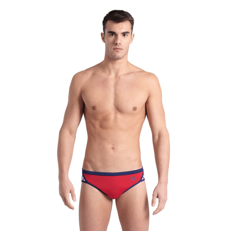 Maillot Homme ARENA ICONS SWIM BRIEFS SOLID RED-NAVY
