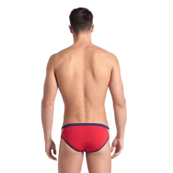 Maillot Homme ARENA ICONS SWIM BRIEFS SOLID RED-NAVY