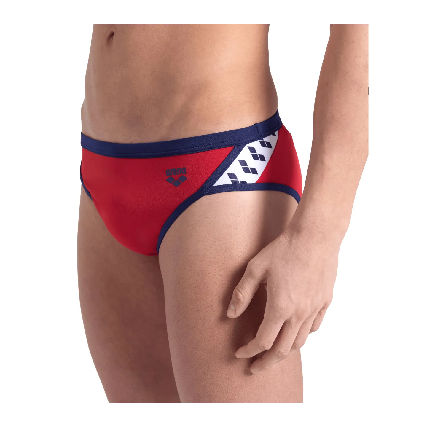 Maillot Homme ARENA ICONS SWIM BRIEFS SOLID RED-NAVY