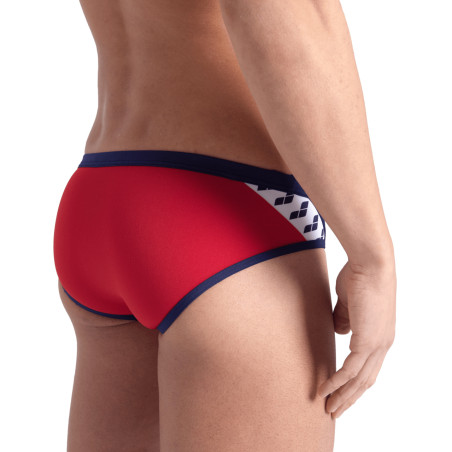 Maillot Homme ARENA ICONS SWIM BRIEFS SOLID RED-NAVY