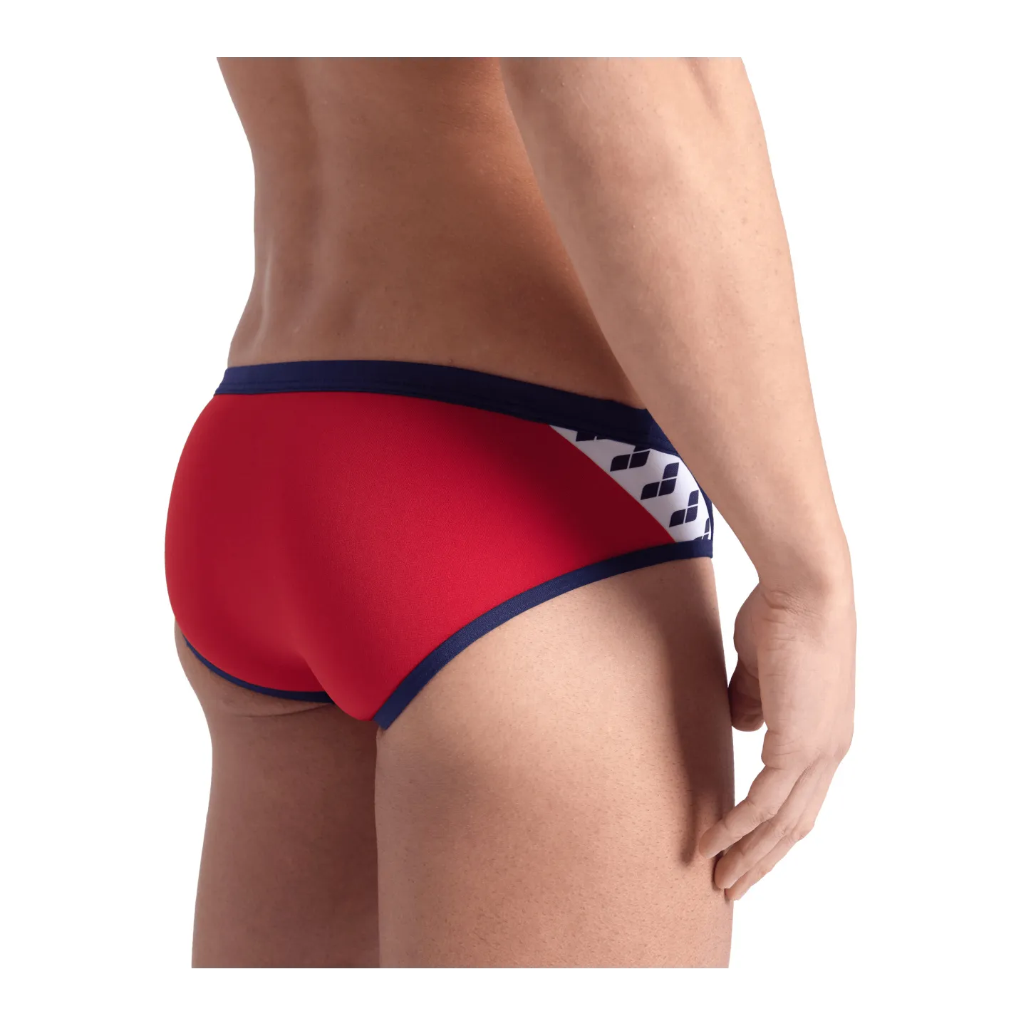 Maillot Homme ARENA ICONS SWIM BRIEFS SOLID RED-NAVY