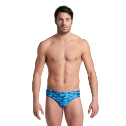 Maillot Homme ARENA POOLTILES SWIM BRIEFS BLUE M