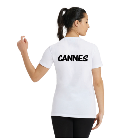 Tee-Shirt Femme - CN Cannes - Blanc