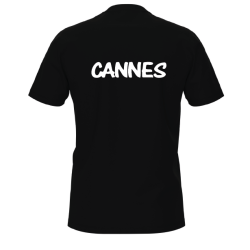 TEE SHIRT UNISEXE - CN Cannes - Noir