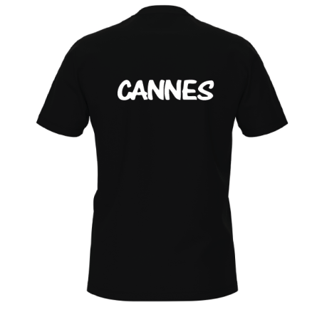 TEE SHIRT UNISEXE - CN Cannes - Noir