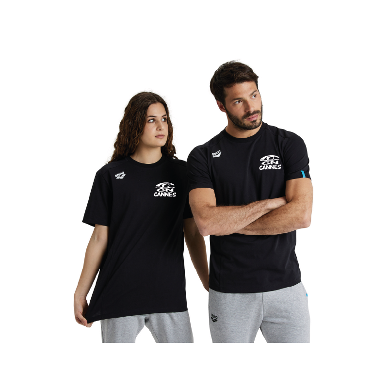 TEE SHIRT UNISEXE - CN Cannes - Noir