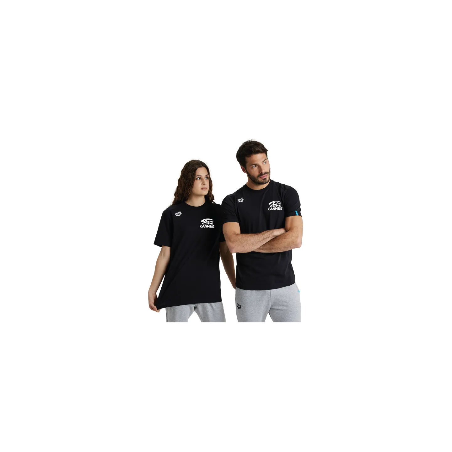 TEE SHIRT UNISEXE - CN Cannes - Noir