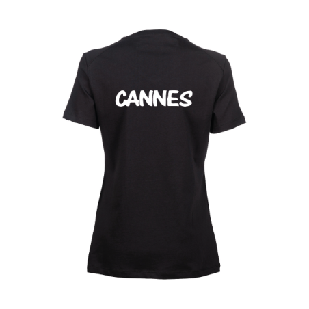 Tee-Shirt Femme - CN Cannes - Noir