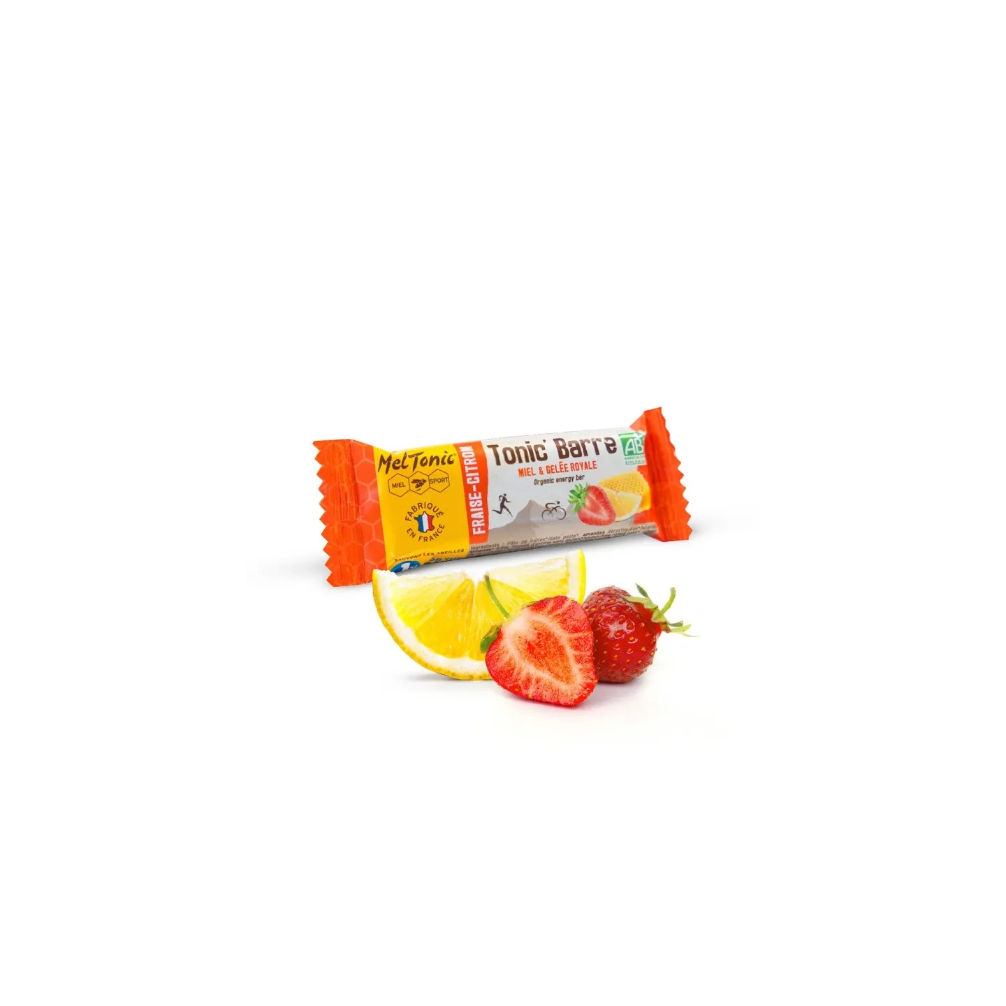 Barre énergétique bio FRAISE CITRON