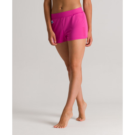 SHORT DE PLAGE ARENA  FEMME PINK FLAMBE