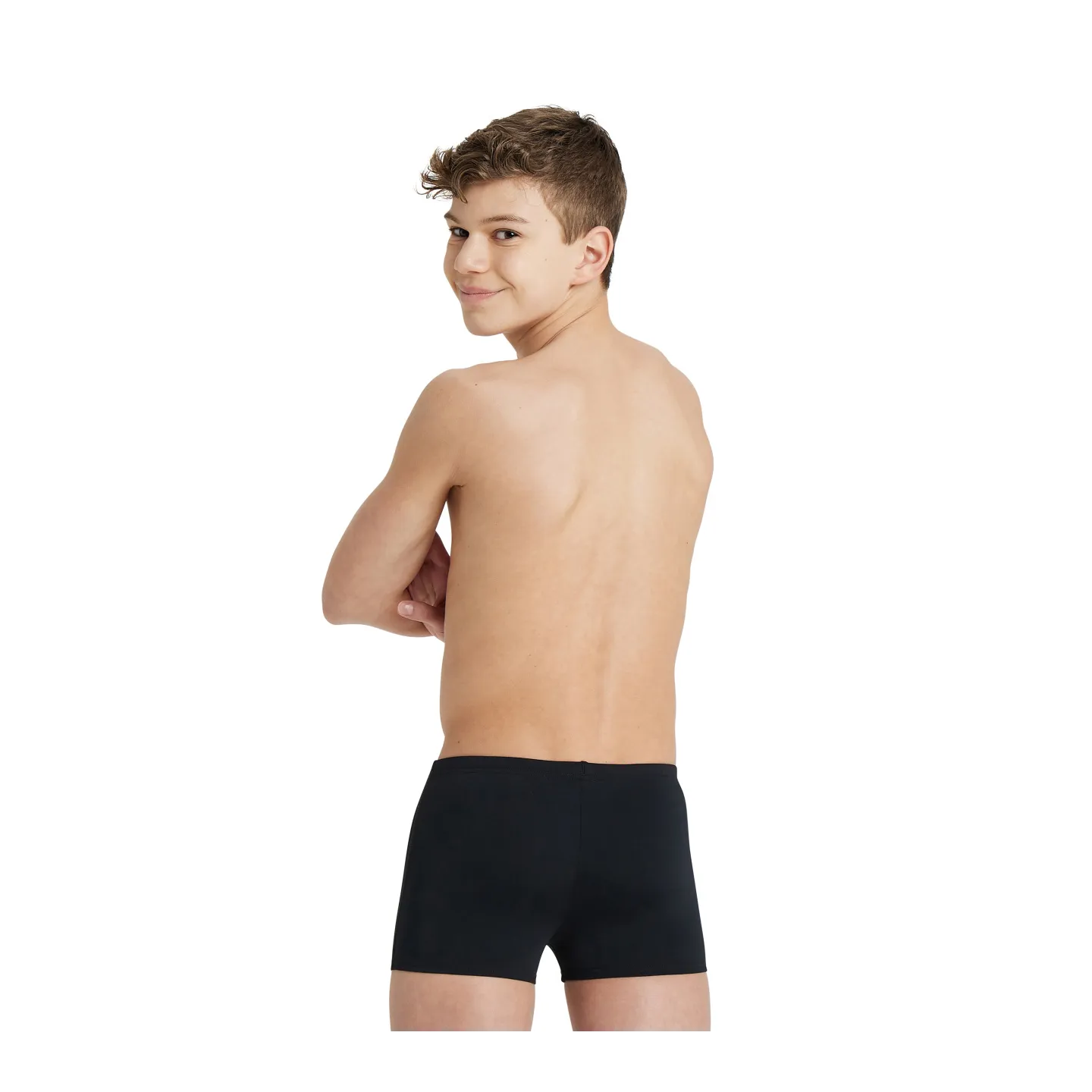 Maillot de Bain BOY'S TEAM SWIM SHORT BLACK WHITE