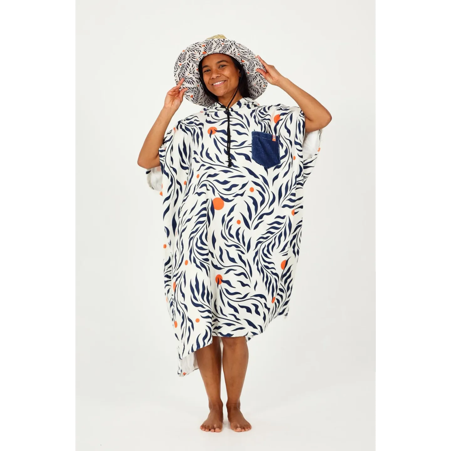 Poncho Spring Series - Feather Leaves