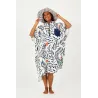 Poncho Spring Series - Feather Leaves