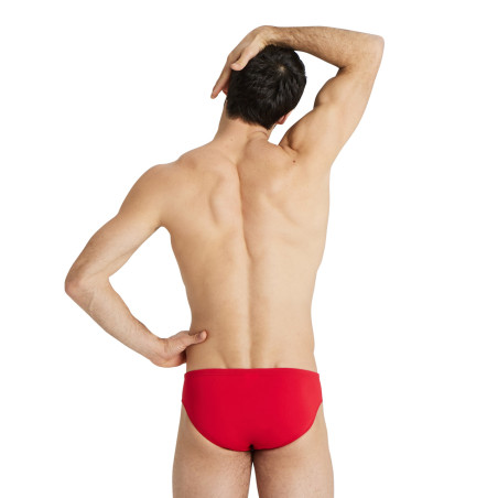 MAILLOT DE BAIN ARENA HOMME MEN'S TEAM SWIM BRIEFS SOLID RED WHITE