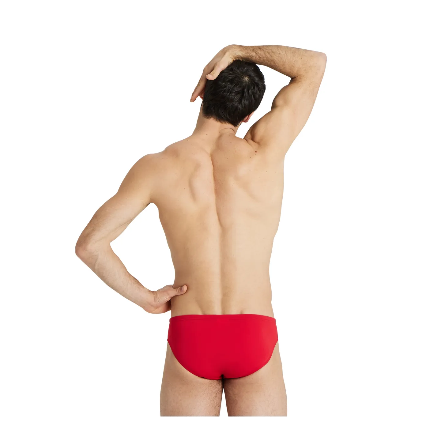 MAILLOT DE BAIN ARENA HOMME MEN'S TEAM SWIM BRIEFS SOLID RED WHITE