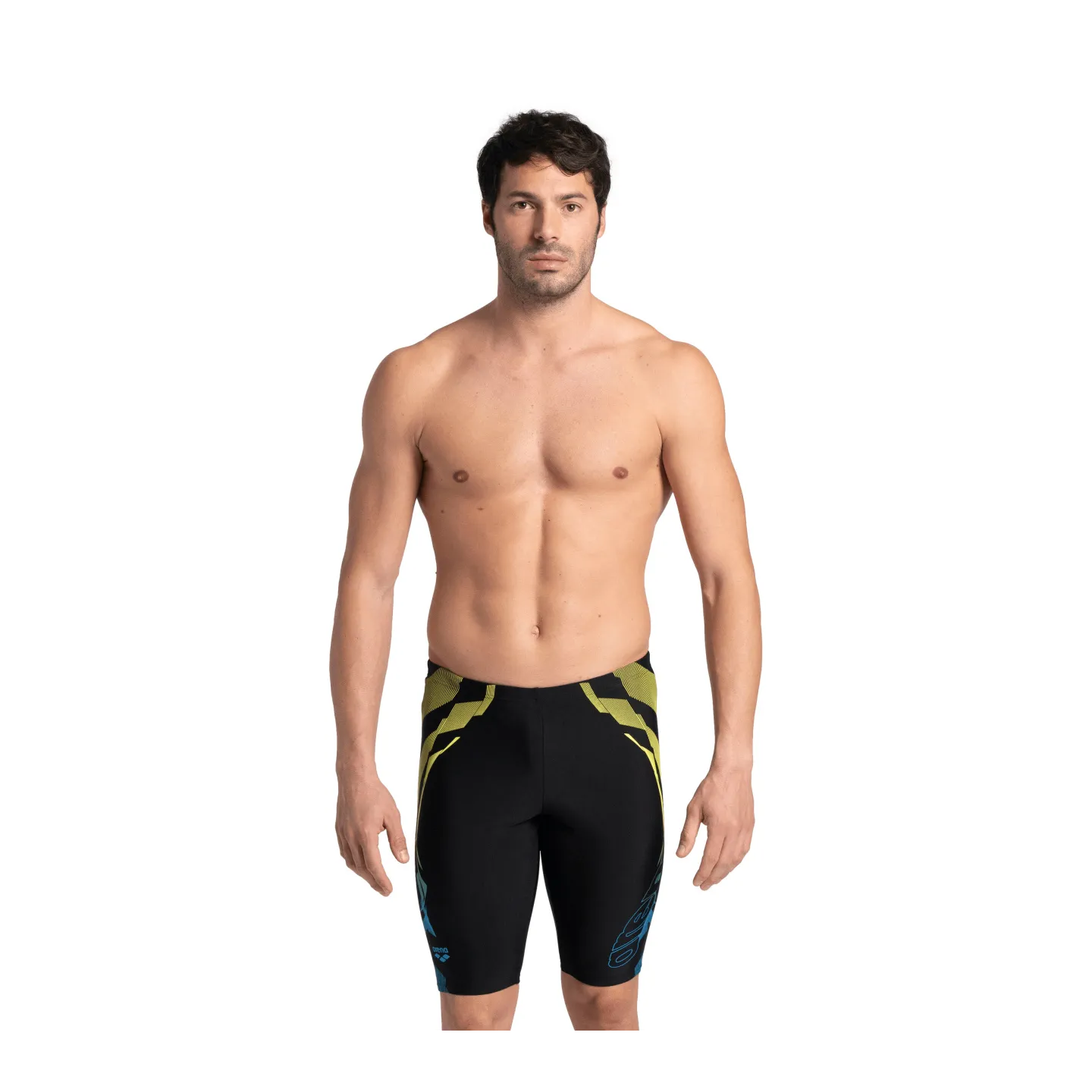 MEN' .S ARENA GLEAM SWIM JAMMER-BLACK