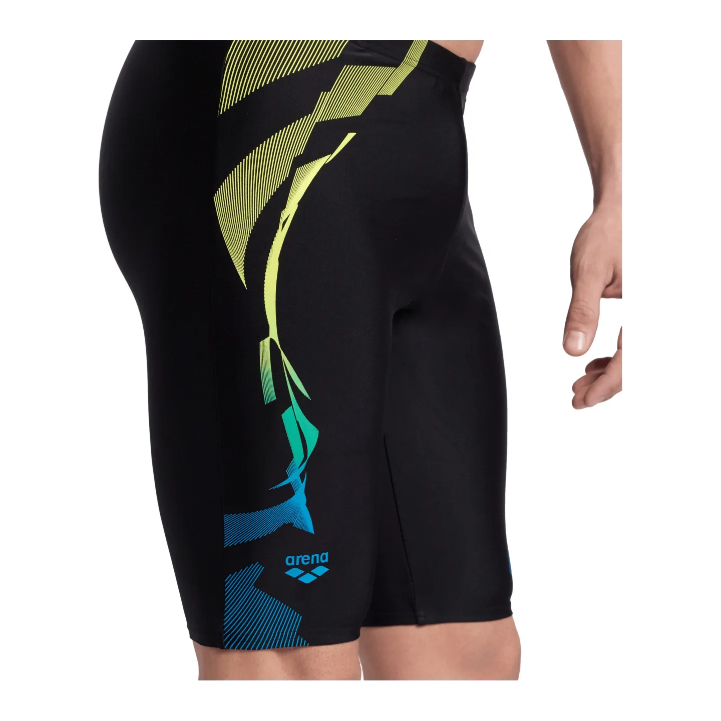 MEN' .S ARENA GLEAM SWIM JAMMER-BLACK