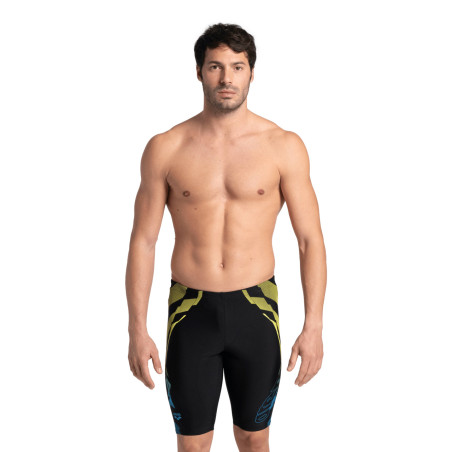 MEN' .S ARENA GLEAM SWIM JAMMER-BLACK