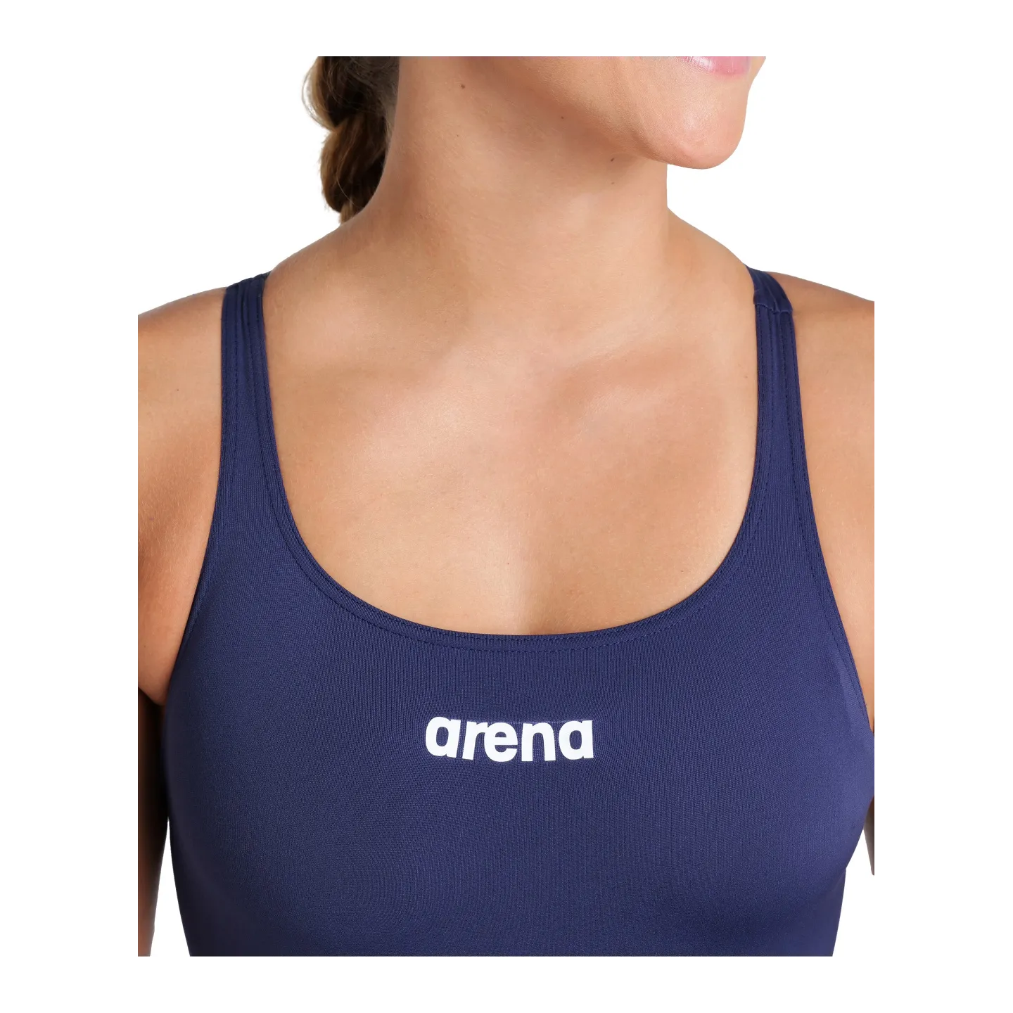 Maillot de Bain Femme  TEAM SWIMSUIT SWIM PRO SOLID NAVY WHITE