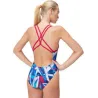Maillot de bain Speedo Femme ECO+ ALLOV DIG STARBACK PUR/BLU
