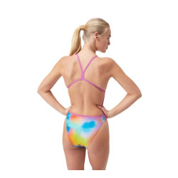 Maillot de bain Speedo Femme ECO+ ALLOV DIG VBACK BLU/PIN