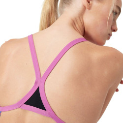 Maillot de bain Speedo Femme ECO+ PLACEM DIG TURNB BLA/PIN