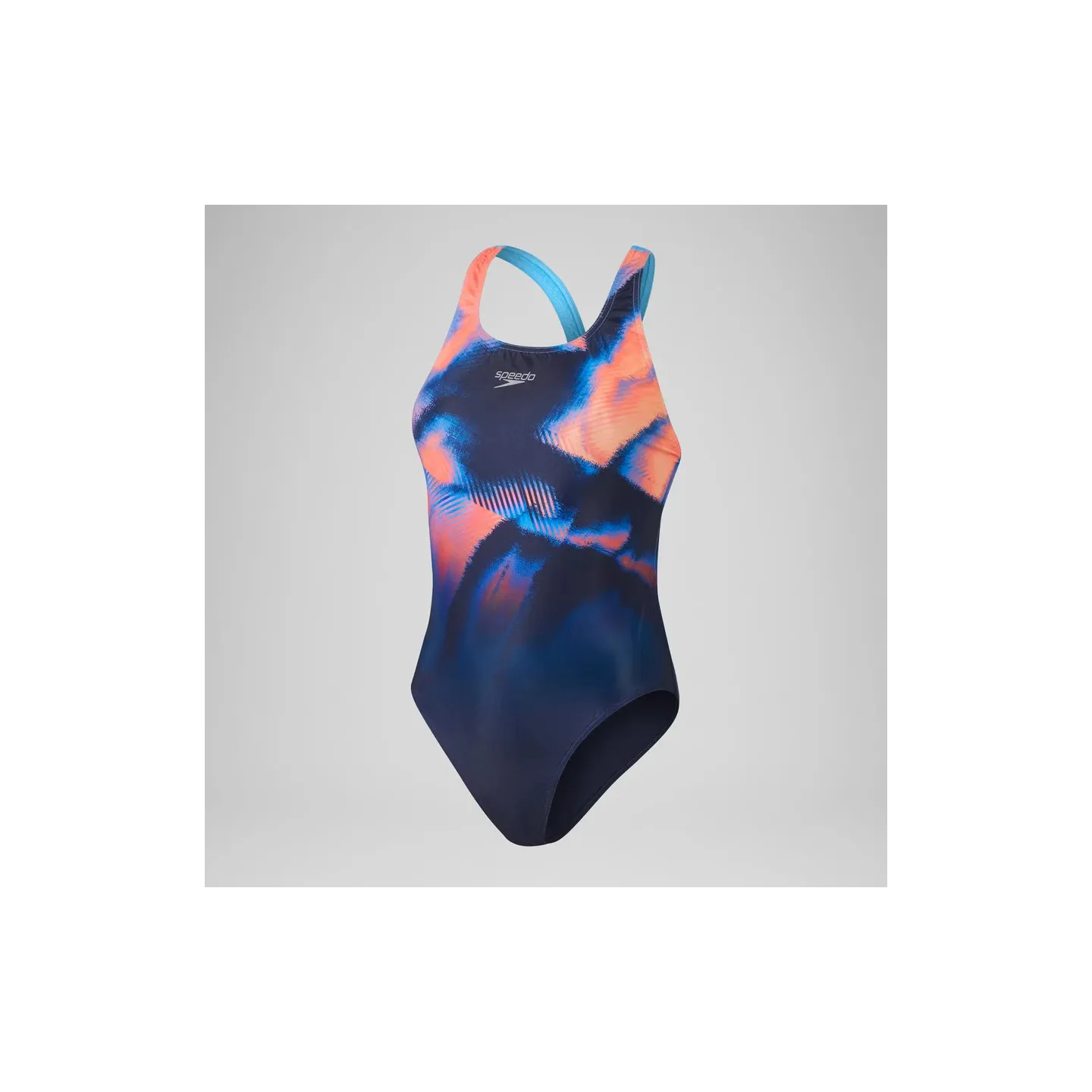 Maillot de bain Speedo Femme ECO+ PLACEM DIG POWERBACK NAV/RED