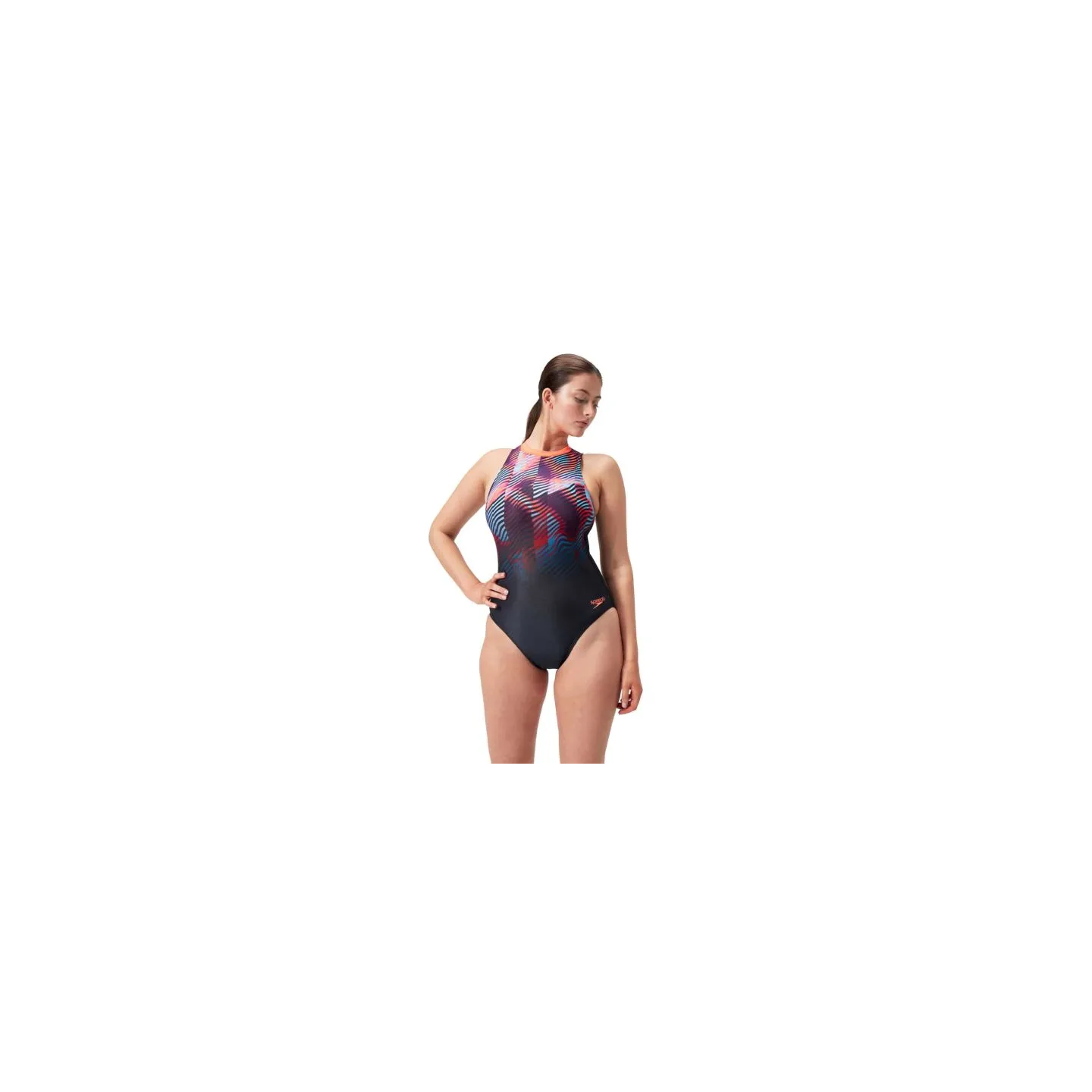 Maillot de bain Speedo Femme ECO+ PRINT HYDRASUIT BLA/RED