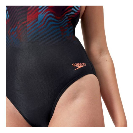Maillot de bain Speedo Femme ECO+ PRINT HYDRASUIT BLA/RED
