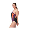 Maillot de bain Speedo Femme ECO+ HI NECK SPLICE XB BLA/RED