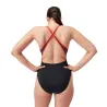 Maillot de bain Speedo Femme ECO+ HI NECK SPLICE XB BLA/RED