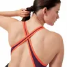 Maillot de bain Speedo Femme ECO+ HI NECK SPLICE XB BLA/RED