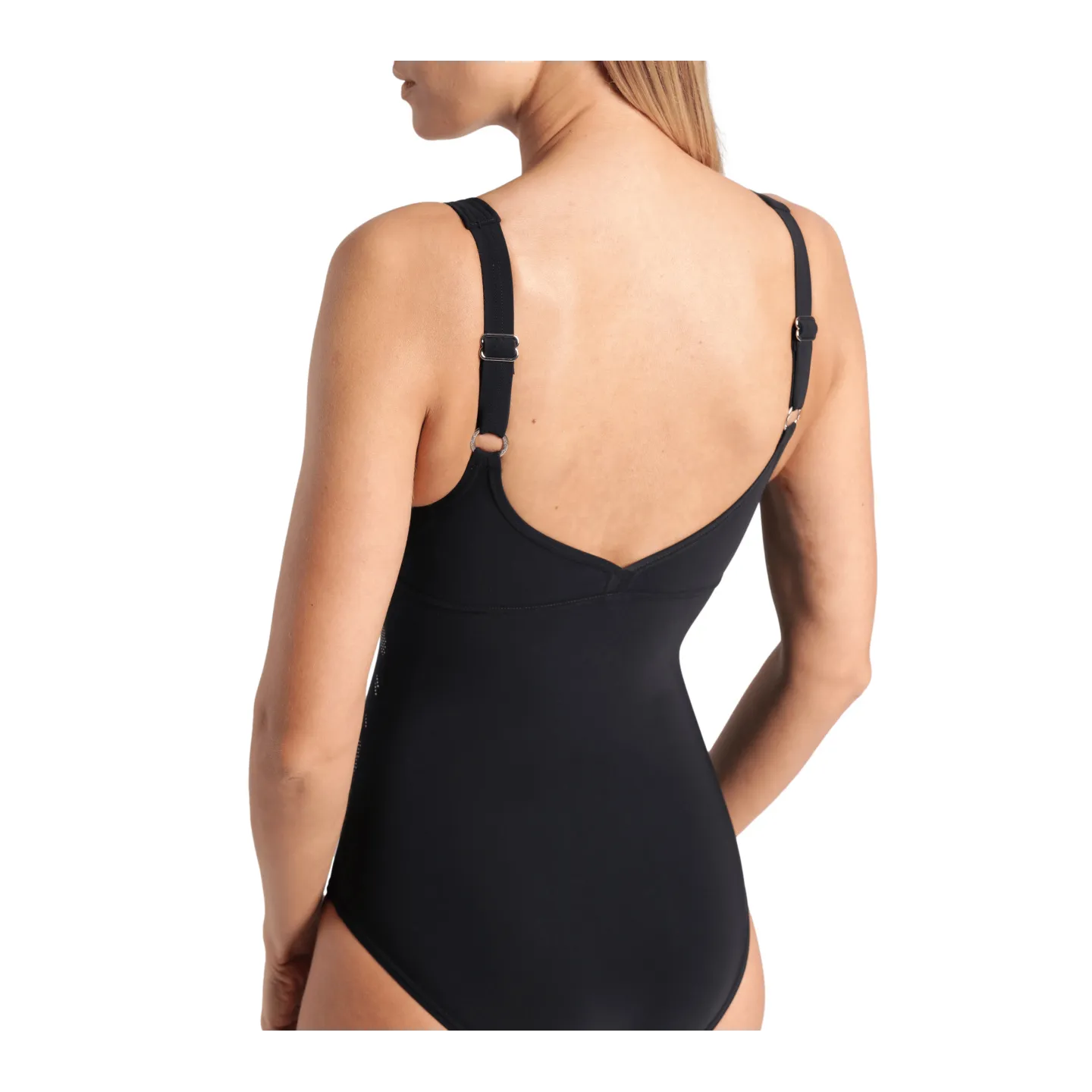 MAILLOT DE BAIN ARENA FEMME SWIMSUIT MILENA WING BACK C CUP BLACK