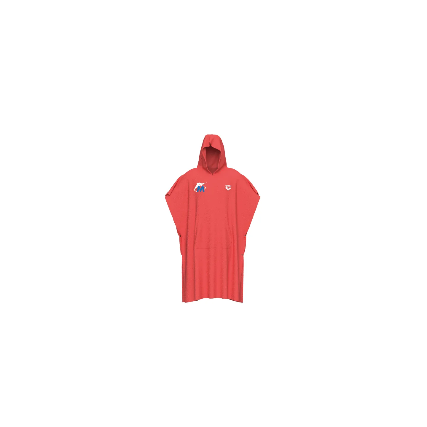 Poncho Unisexe - Broderie 3MUC Natation CORAIL - broderie dos possible.