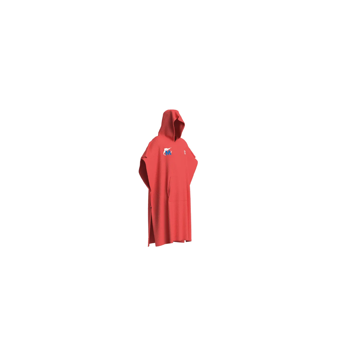 Poncho Unisexe - Broderie 3MUC Natation CORAIL - broderie dos possible.
