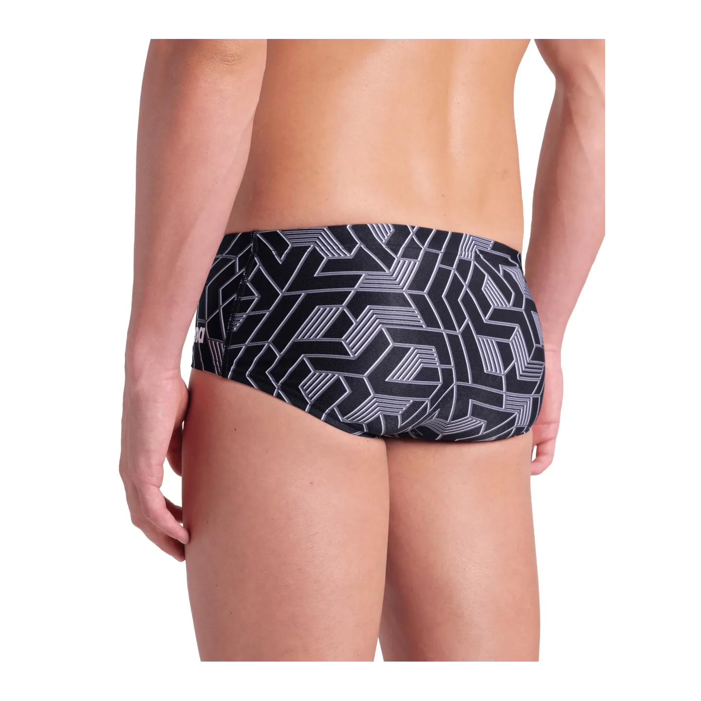 MEN'S ARENA ESCAPE SWIM LOW WAIST SHORT TEAM BLACK