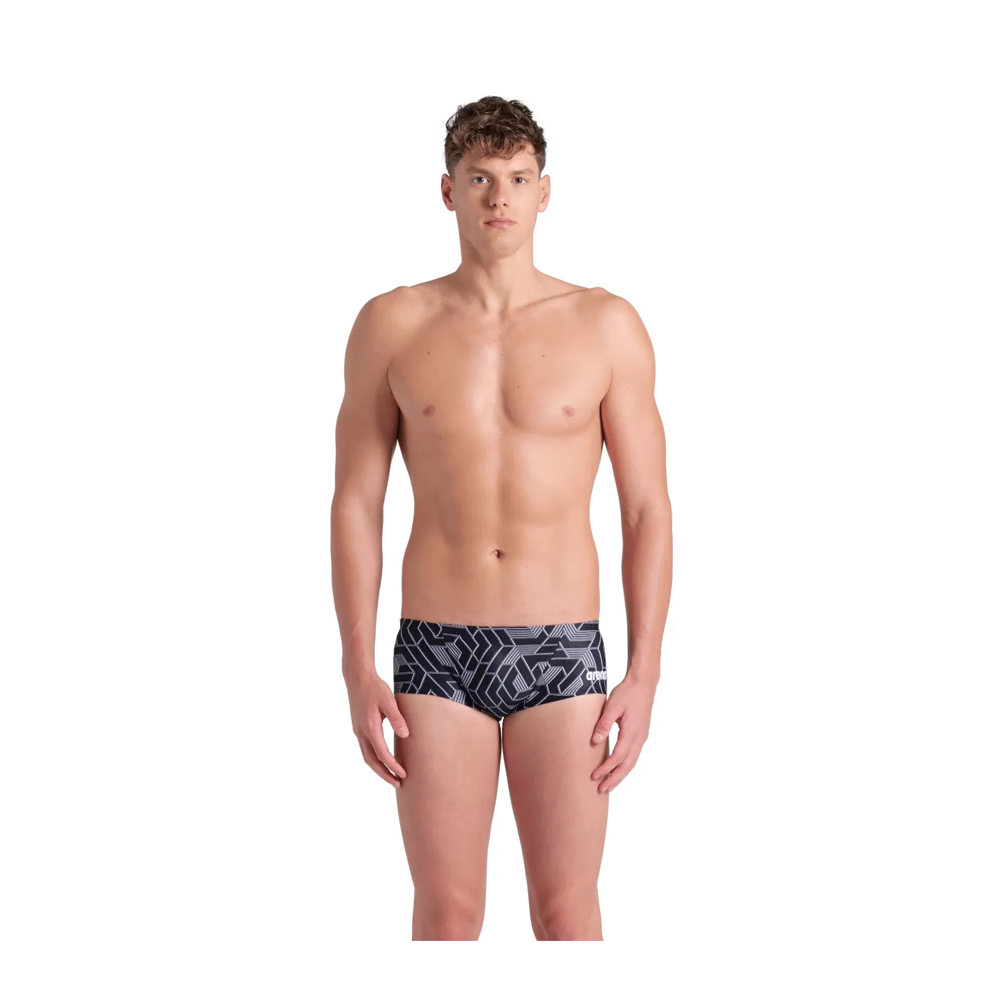 MEN'S ARENA ESCAPE SWIM LOW WAIST SHORT TEAM BLACK