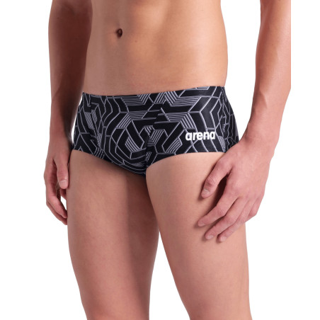 MEN'S ARENA ESCAPE SWIM LOW WAIST SHORT TEAM BLACK