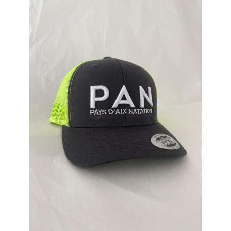 Casquette retro trucker Charcoal/Neon Green Pays d'Aix Natation (copie)