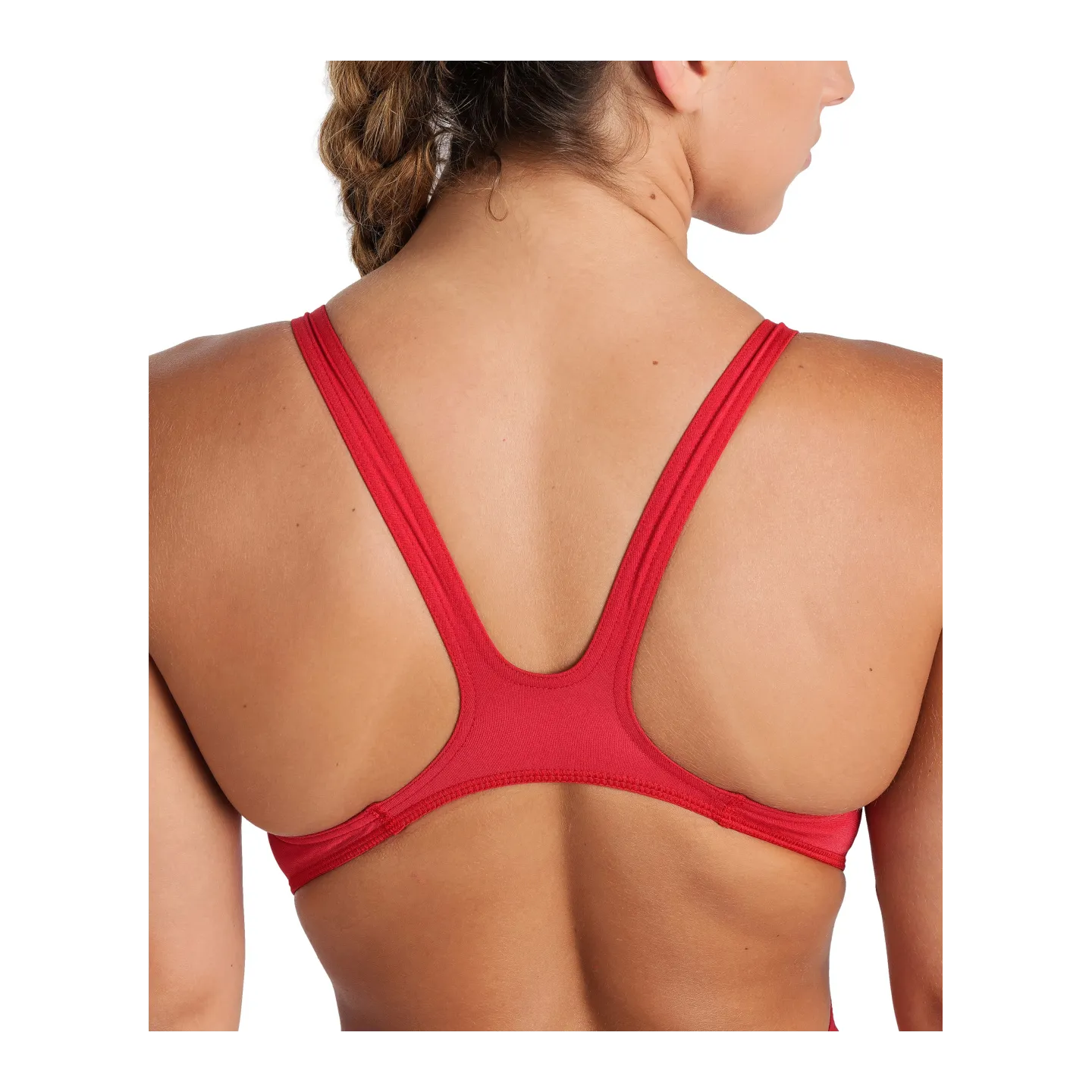 Maillot de Bain Femme  TEAM SWIMSUIT RED WHITE