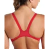 Maillot de Bain Femme  TEAM SWIMSUIT RED WHITE